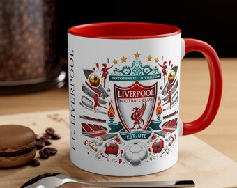 F.C. Liverpool Football | Liverpool Team | Soccer | Team Fans | Coffee | Tea | Hot Drinks | Fresh Water | Mug | Model 1, 11oz