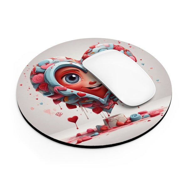 Muddy Heart Valentine's Day Mouse pad | Office MousePad | PC Accessories | Laptop Accessories