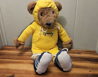 ZELDZAME Authentieke Vintage Speedy Teddybeer Walt Disney Productions origineel label - 16"H - California Stuffed Toys - Hoodie, sportschoenen / schoenen