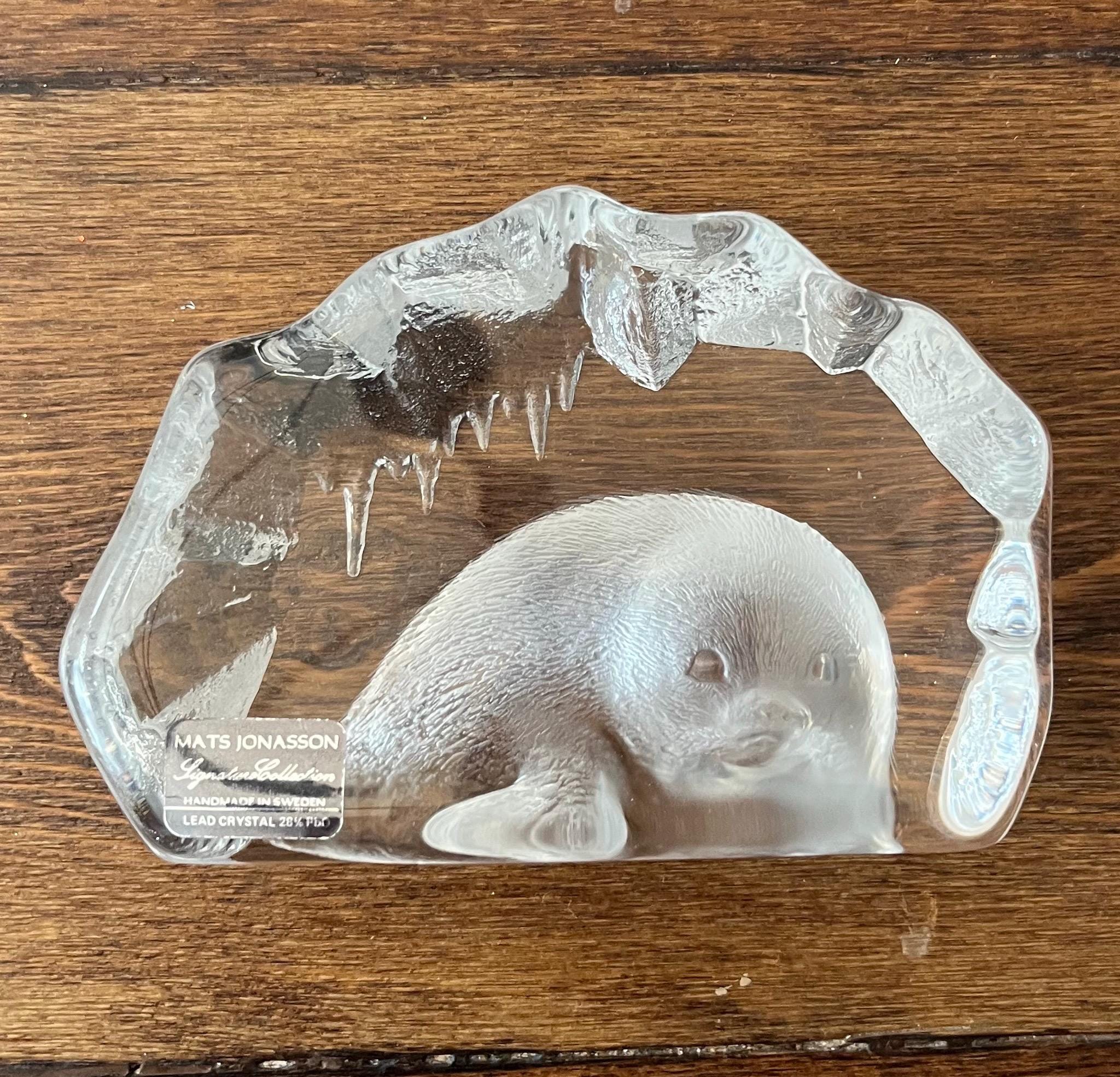 Mats Jonasson Glass Lions - Etsy