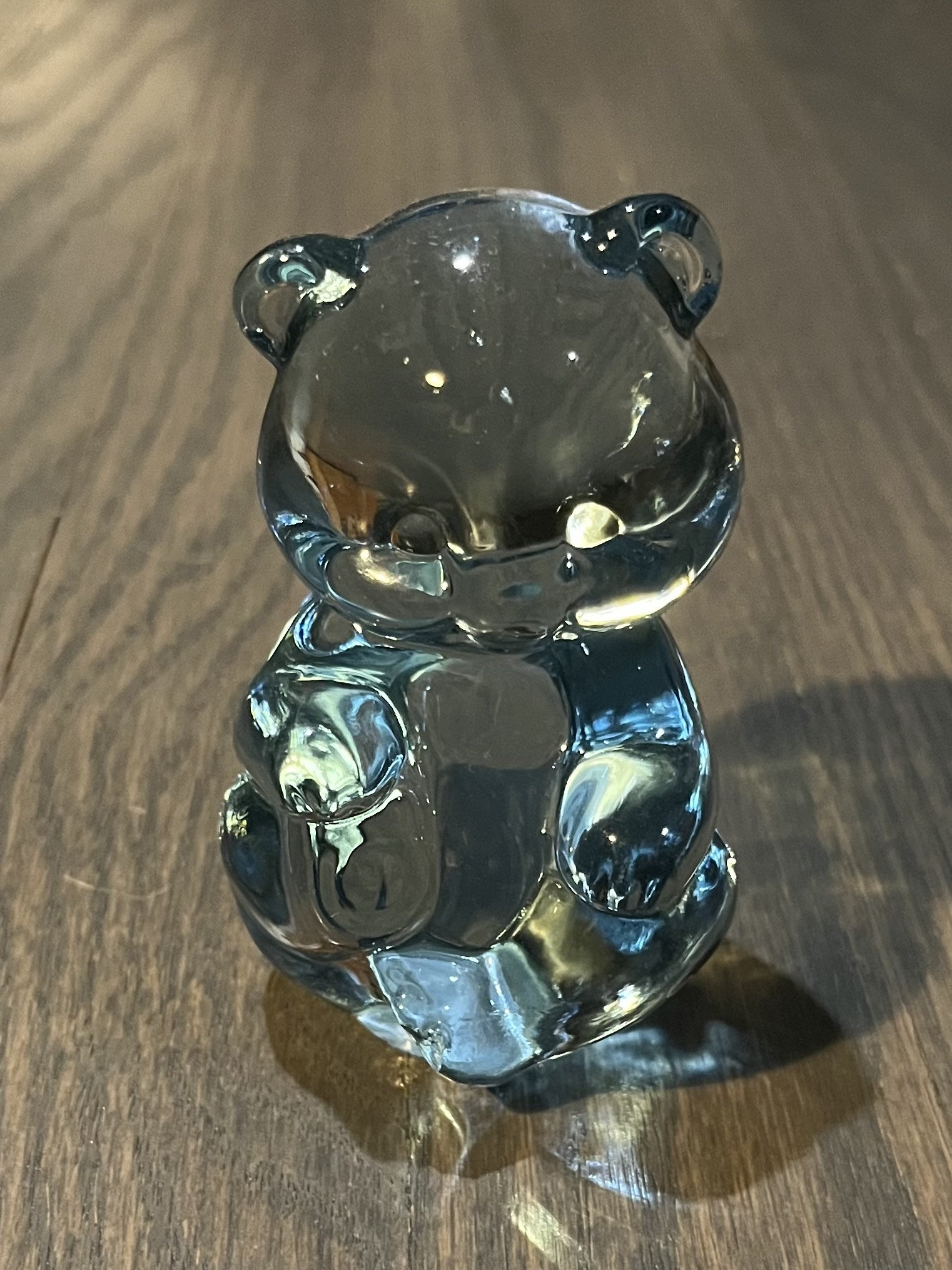 Fenton Art Glass Hand Crafted Bear - Light Blue 3.5” - Etsy