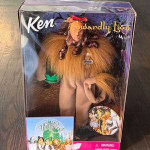 Ken as the Cowardly Lion in Wizard of Oz, NRFB Mattel 1999