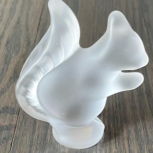 Cristal De Sevres Frosted Crystal Squirrel - Made in France 4
