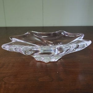 Baccarat Cadix France Crystal Art Glass Dish Ashtray Bowl -  7”