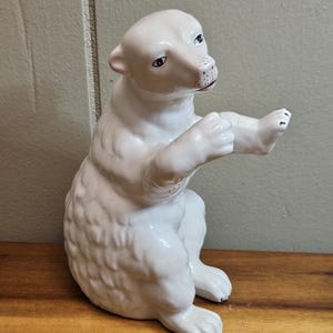 Made in Italy Standing Polar Bear Porcelain Figurine