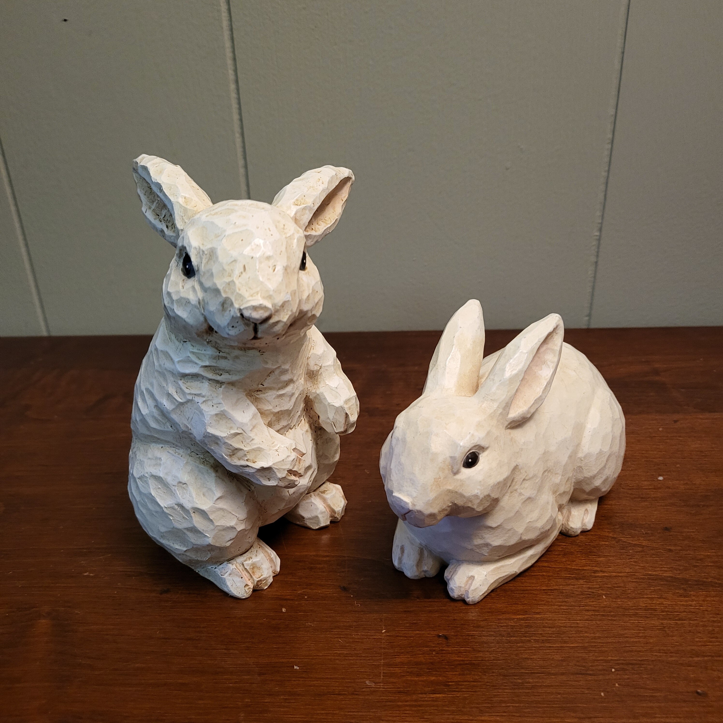 Set of 2 Adorable Rustic Bunny Rabbits - Etsy