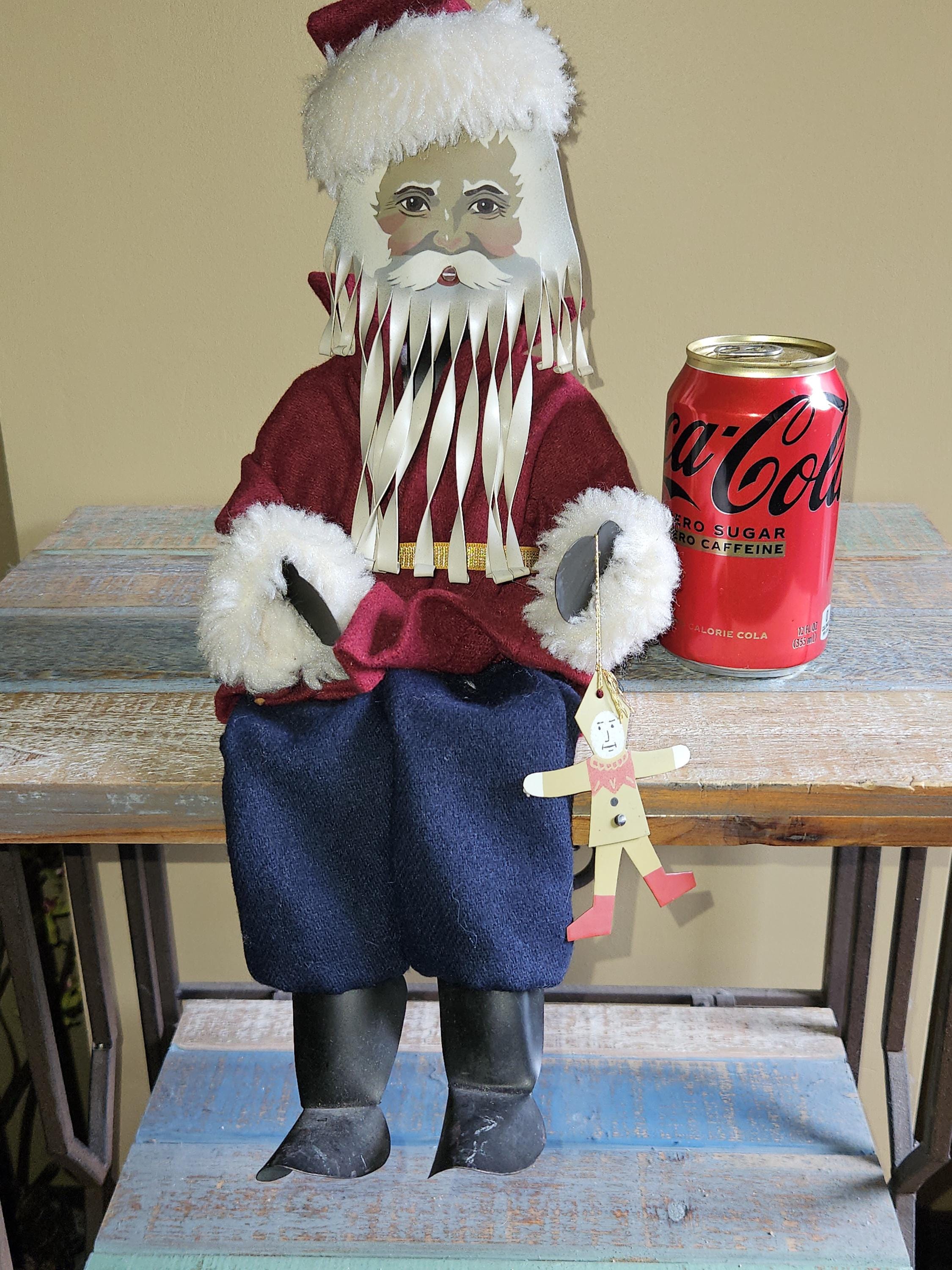 Vintage 1987 Folk Art - Hand Crafted and Painted Sitting Shelf