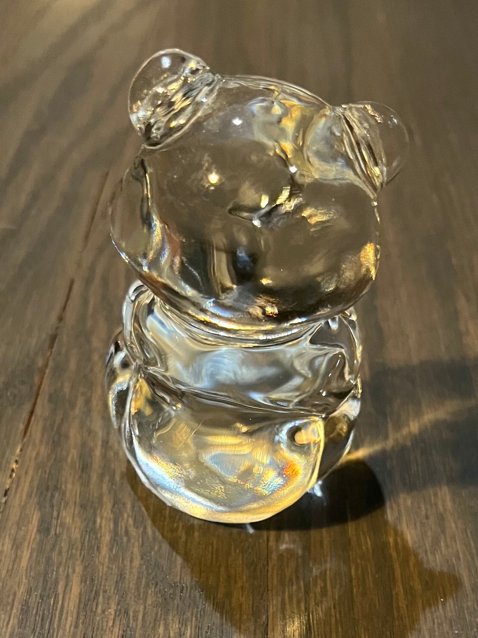 Fenton Art Glass 50th アニバーサリー ベア フェントン美品 Fenton Art Glass Hand Crafted Bear - Clear 3.5” - Etsy Canada