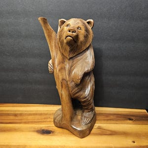 Black Forest Vintage Carved Wood Bears - Etsy