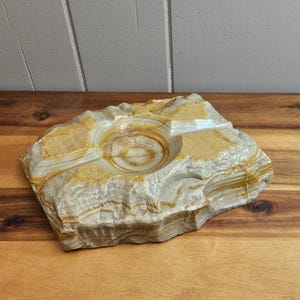Vintage Agate Ashtray - Etsy