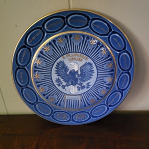 Porcelain USA Bicentennial Plate 1776-1976 B&G Bing Grondahl