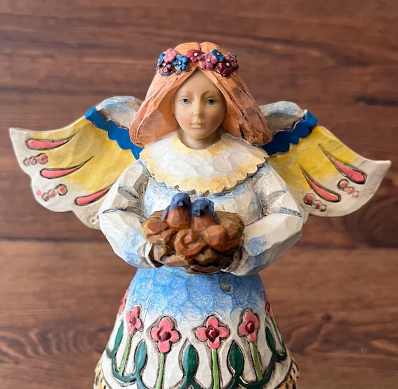Jim Shore Heartwood Creek Collection “angel of Love” Lovebirds