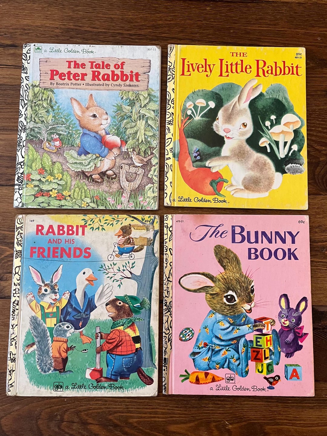 Little Golden Book Vintage Classic Children's Books (4 Books