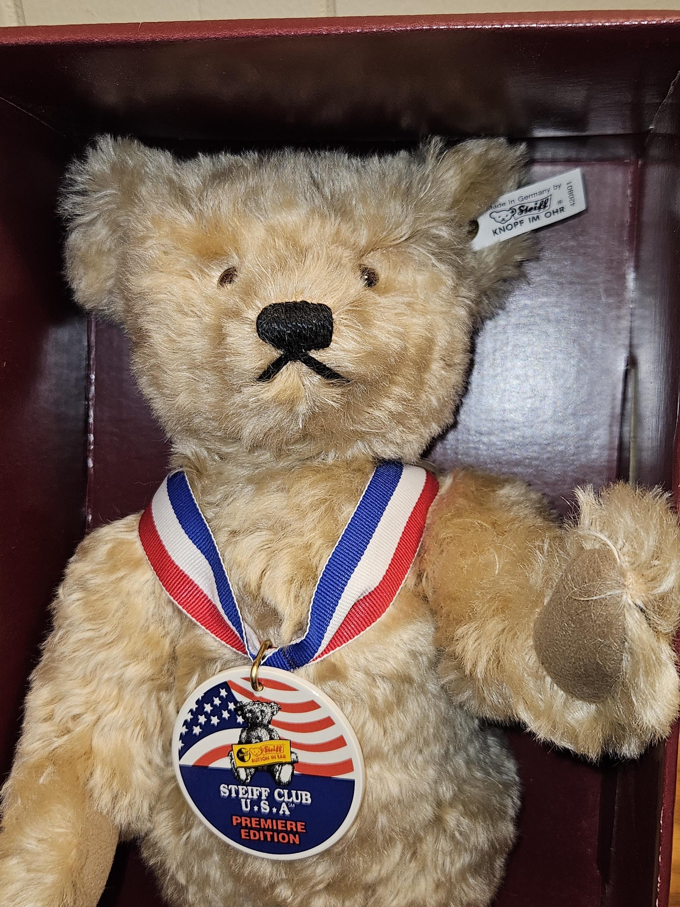 Mohair Steiff Club USA Sam Teddybear 28 Premier Edition Bear - 11