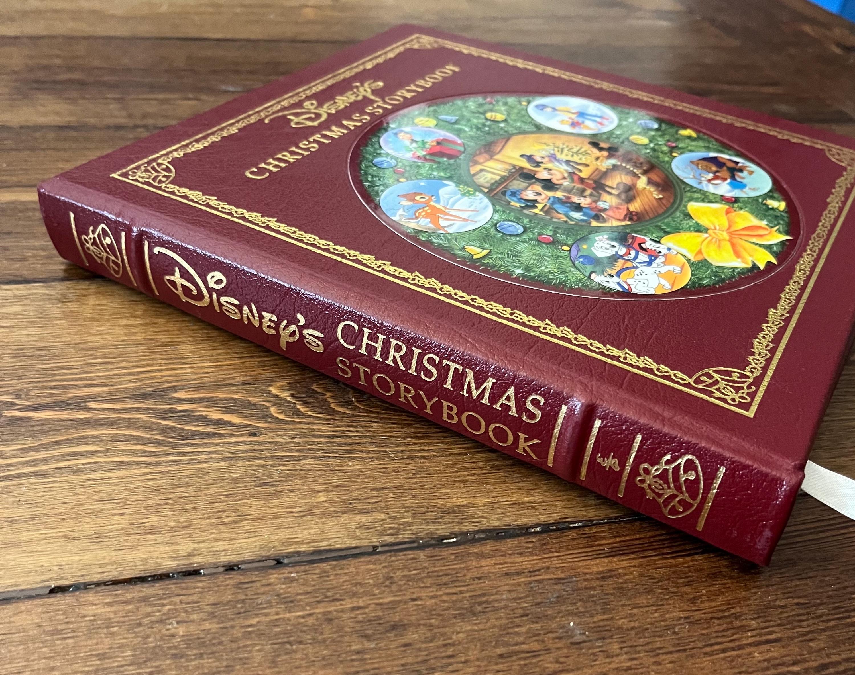 DISNEY COLLECTION ディズニー クリスマス・ブック Disney's Christmas Storybook, a RARE Deluxe Vintage Leather Bound