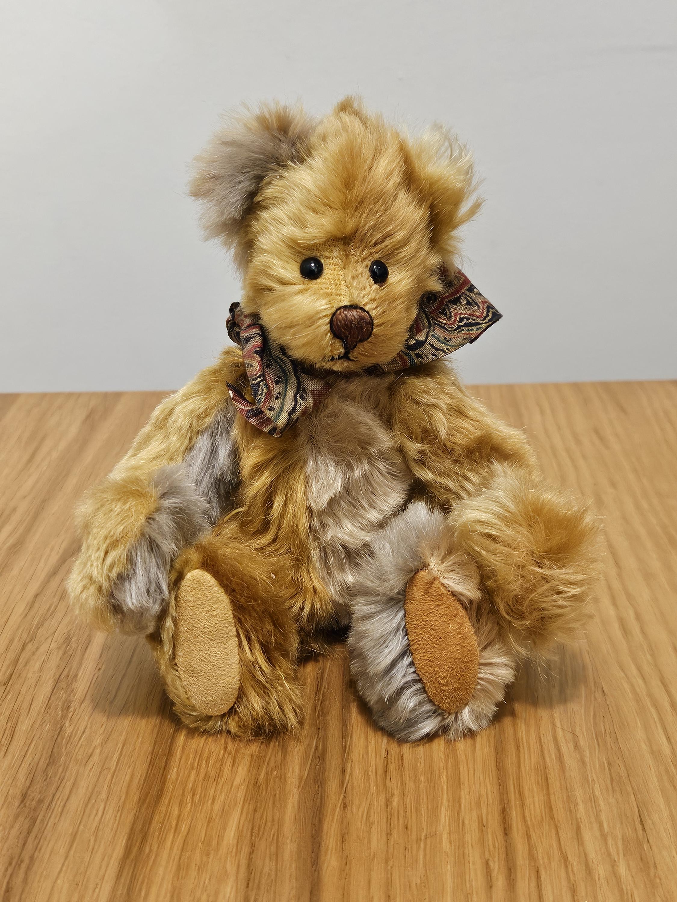 Mini Artist Teddy Bear - Authentic Vintage Fully Jointed Hand Made