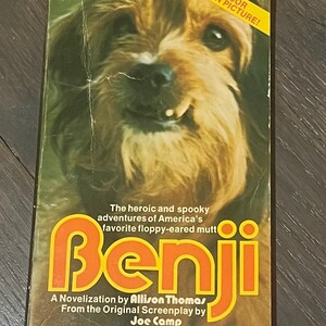 Benji by Allison Thomas & Joe Camp - Vintage Paperback 1975