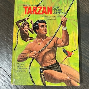 Tarzan Of the Apes, de Edgar Rice Burroughs - Edição integral autorizada de capa dura, 1964