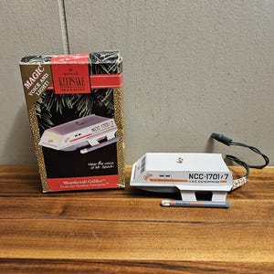 Vintage 1991 Hallmark Star Trek Starship Enterprise "Shuttlecraft Galileo" Magic Light Keepsake Ornament - Item #GLX7331 with Box