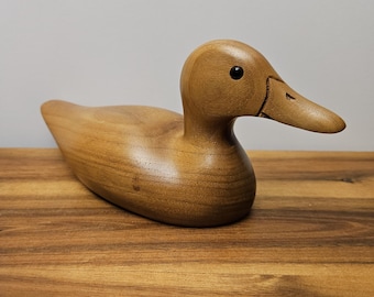 Thomas Chandler Boseman Montana Wood Duck Decoy - Vintage 1985