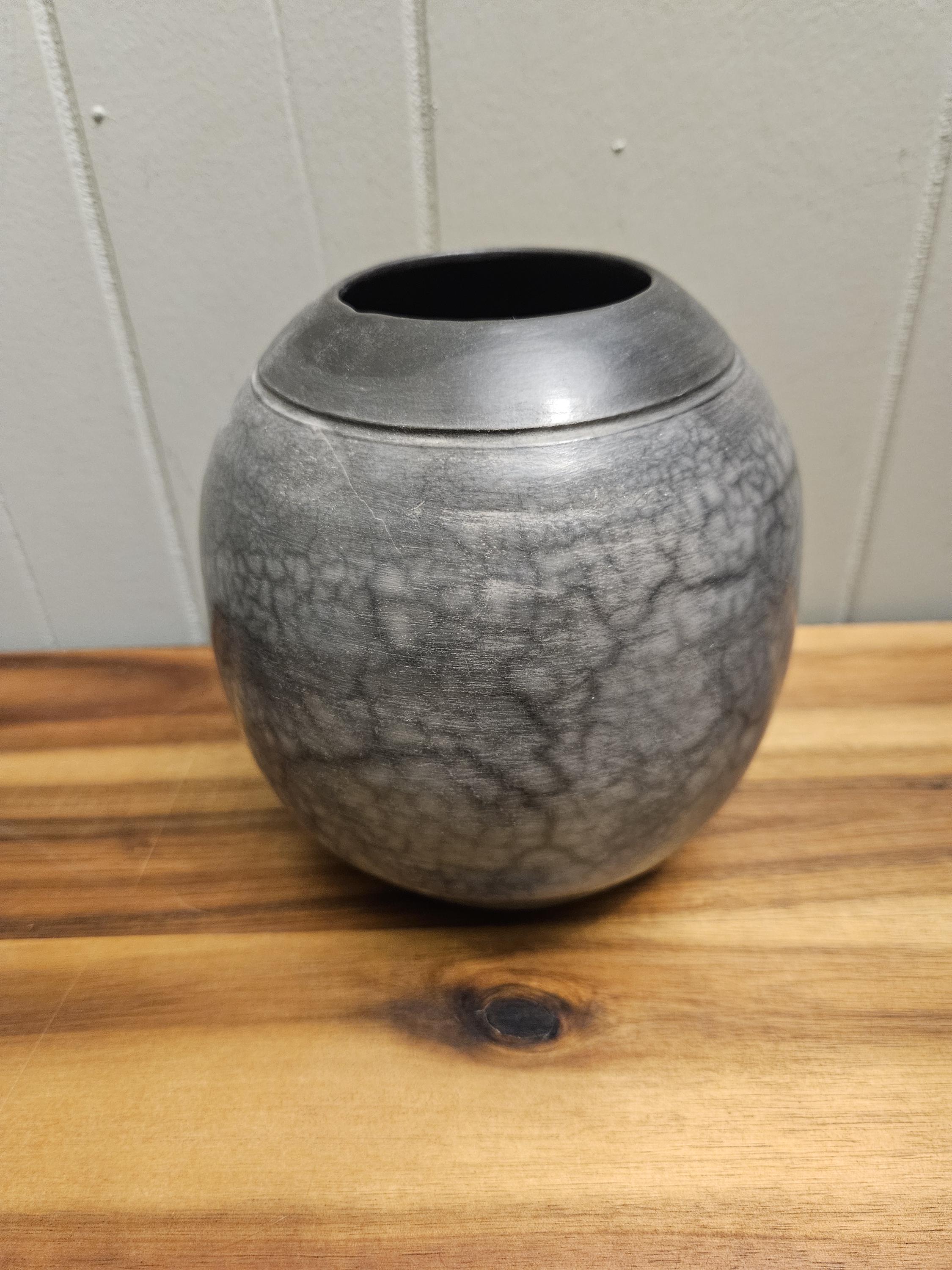 ✩花瓶、陶器、釉薬、 作家物 楽焼釉薬を施した陶器の花瓶/容器 - 手作業で成形、焼成 - ベッツィ