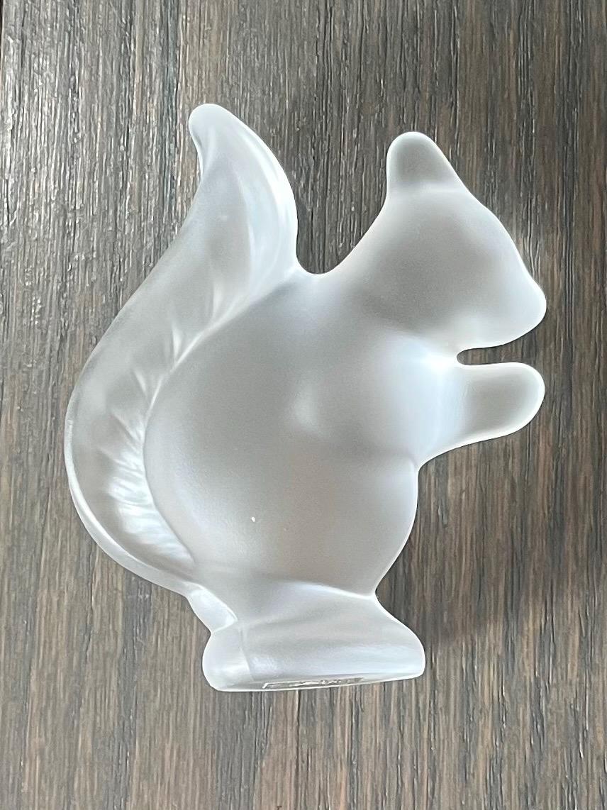 Cristal De Sevres Frosted Crystal Squirrel - Made in France 4