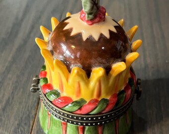 Villeroy & Boch Porcelain Hinged English Christmas Pudding Vintage