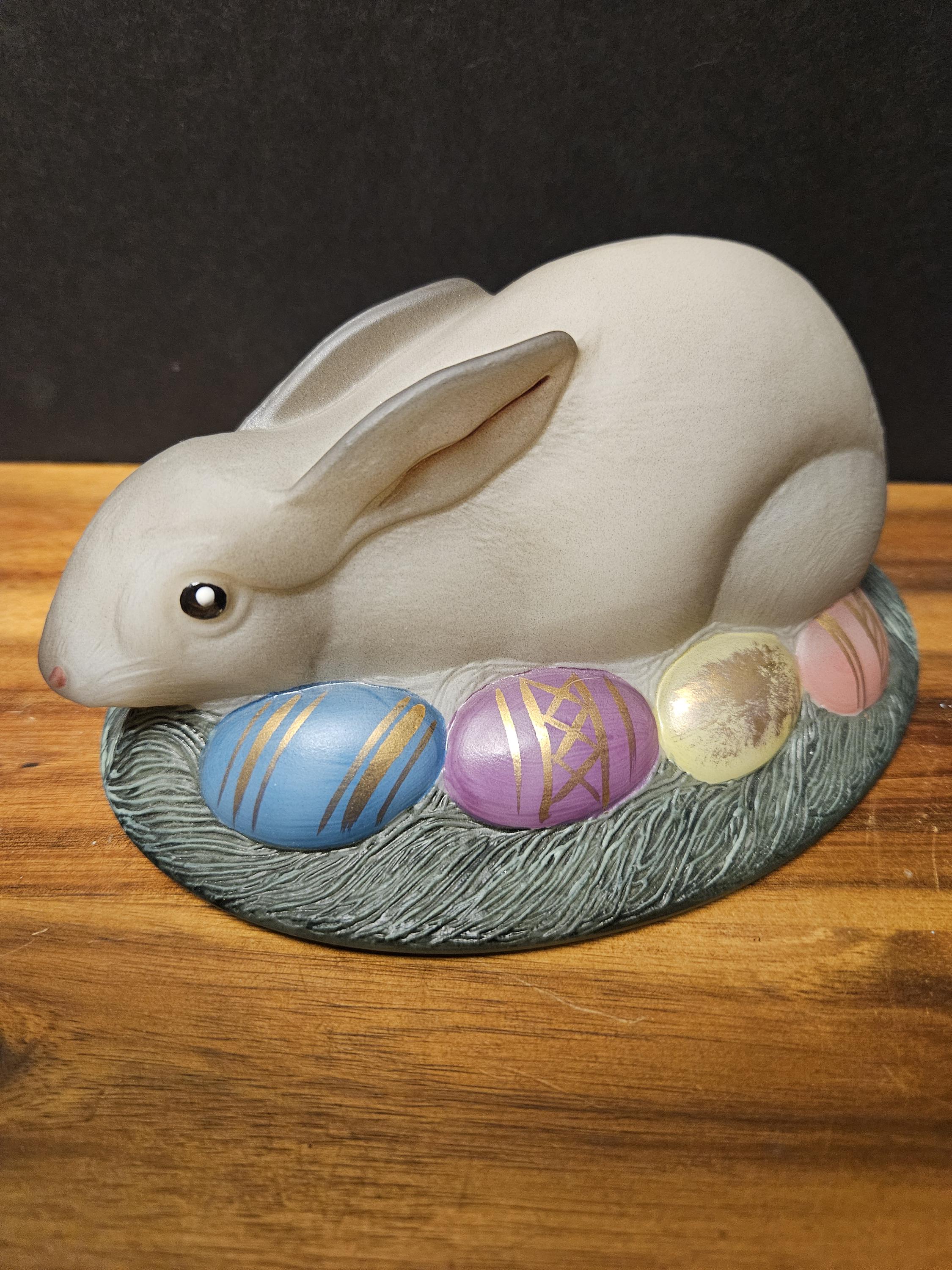 Fenton Bunny on Basket - Etsy