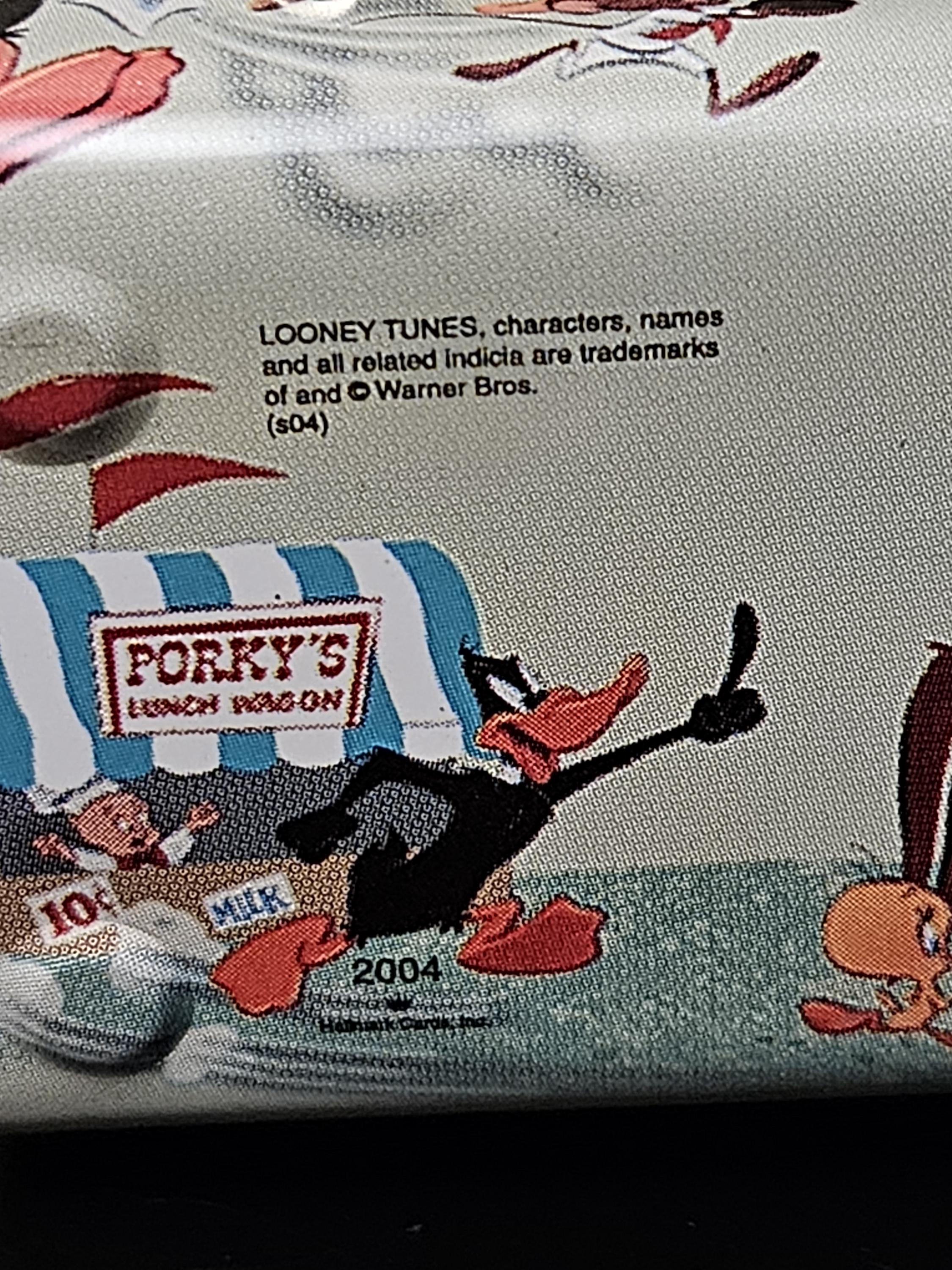 Vintage 2004 Hallmark Looney Toons Porky's Lunch Wagon Domed