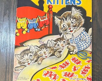 Antique the Three Little Kittens Booklet Vintage Book - Etsy
