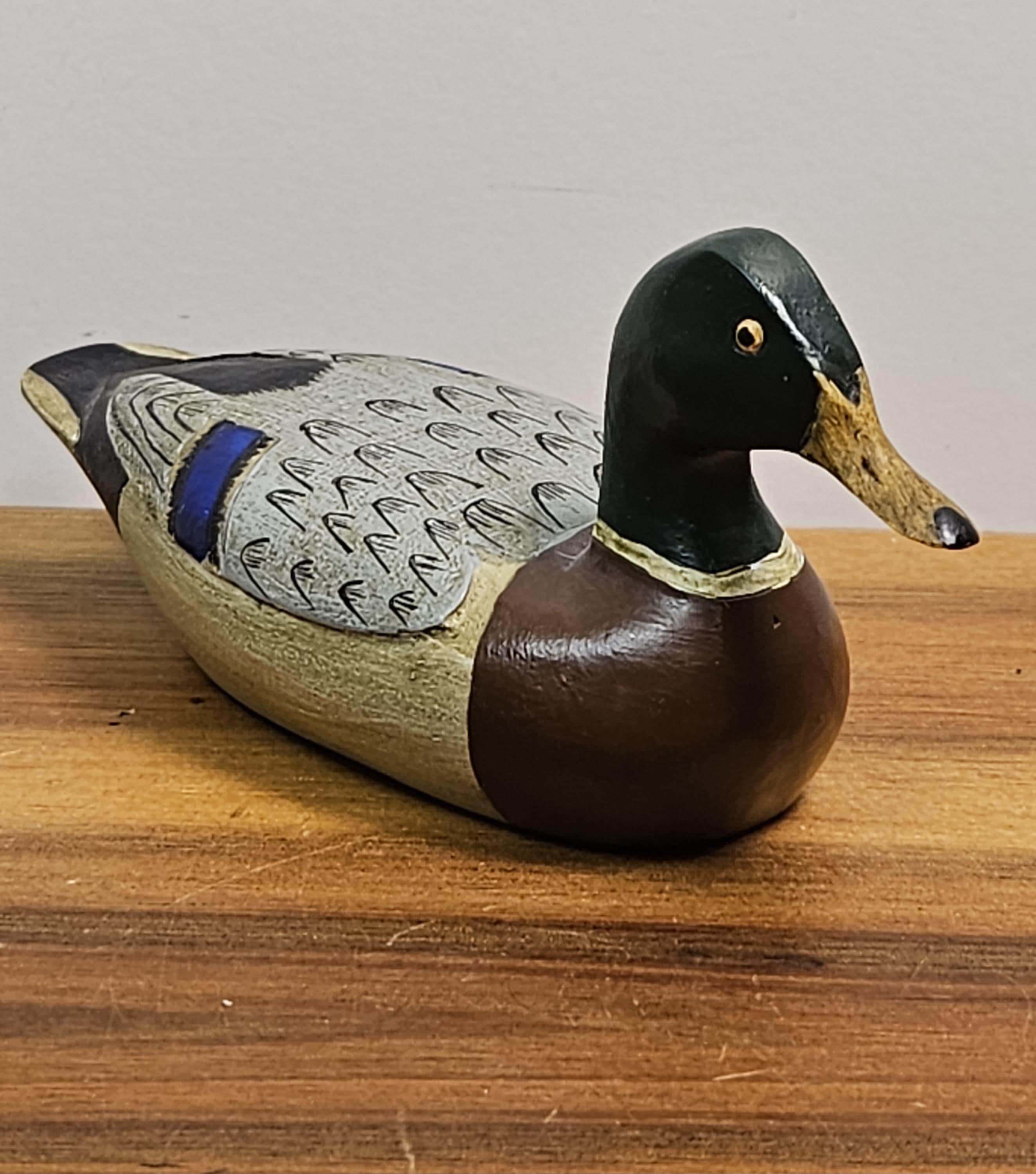 Vintage Miniature Decoy - Walker Mallard Drake Duck by Big Sky