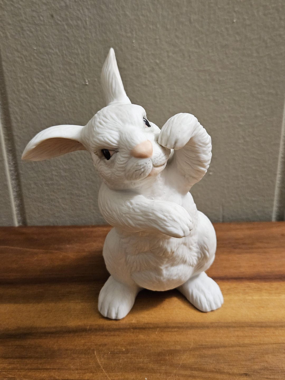 Boehm White Bisque Porcelain Vintage Easter Bunny Rabbit Figurine ...