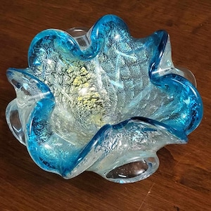 Murano Vintage 1960's Glass Vide Poche Dish autorstwa Archimedesa Seguso