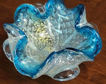 Murano Vintage 1960’s Glass Vide Poche Dish by Archimedes Seguso