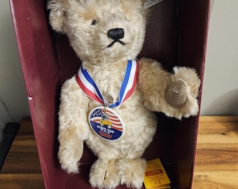 Mohair Steiff Club USA Sam Teddybear 28 Premier Edition Bear - 11