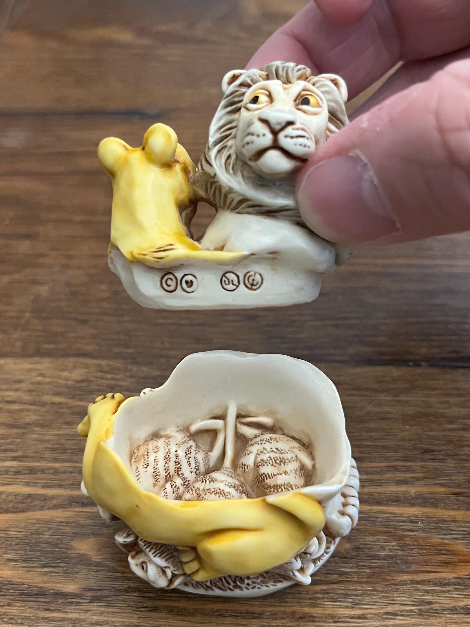 ＊みーにゃん様お取置き3/1＊シトリン　ぷっくりハート　スモーキーシトリン Harmony Kingdom “lords of the Jungle” Lion Trinket Box With