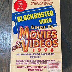 Blockbuster Video Guide to Movies and Videos - Vintage Paperback ...
