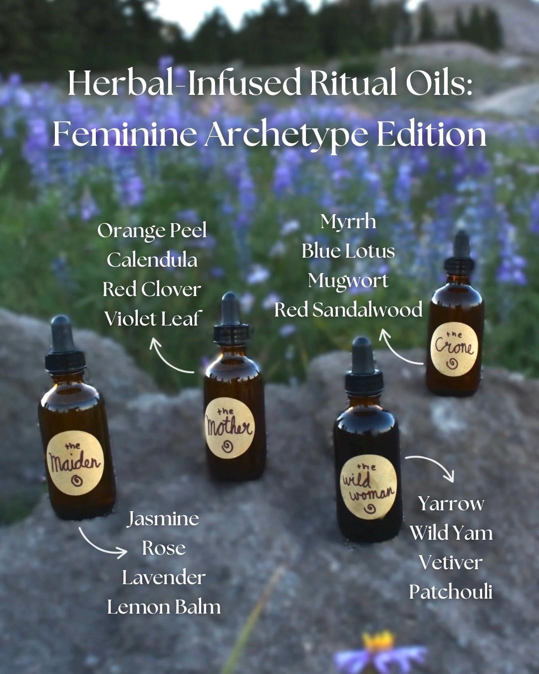 Infused Pickaxe Ritual Herbal-infused Ritual Oils ~ Archetype Editions ~ Maiden, Mother, Wild ...