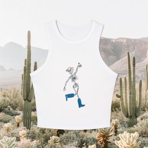 Women's Tank Top, Betty Boop Cowgirl Cute Going Out Top