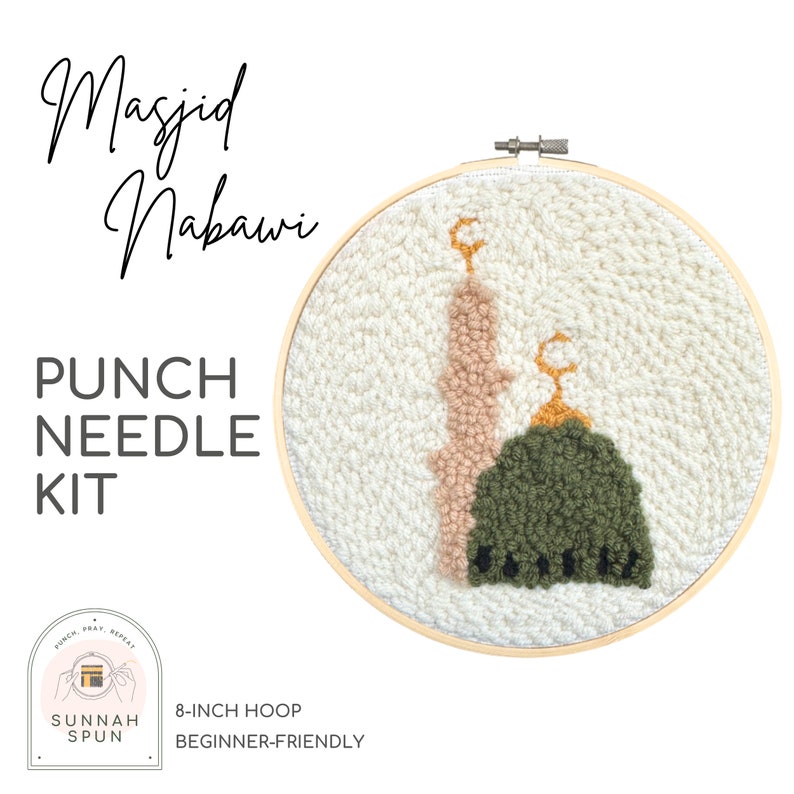 Masjid Nabawi Beginner Punch Needle Kit Punch Needles Start Kit/punch