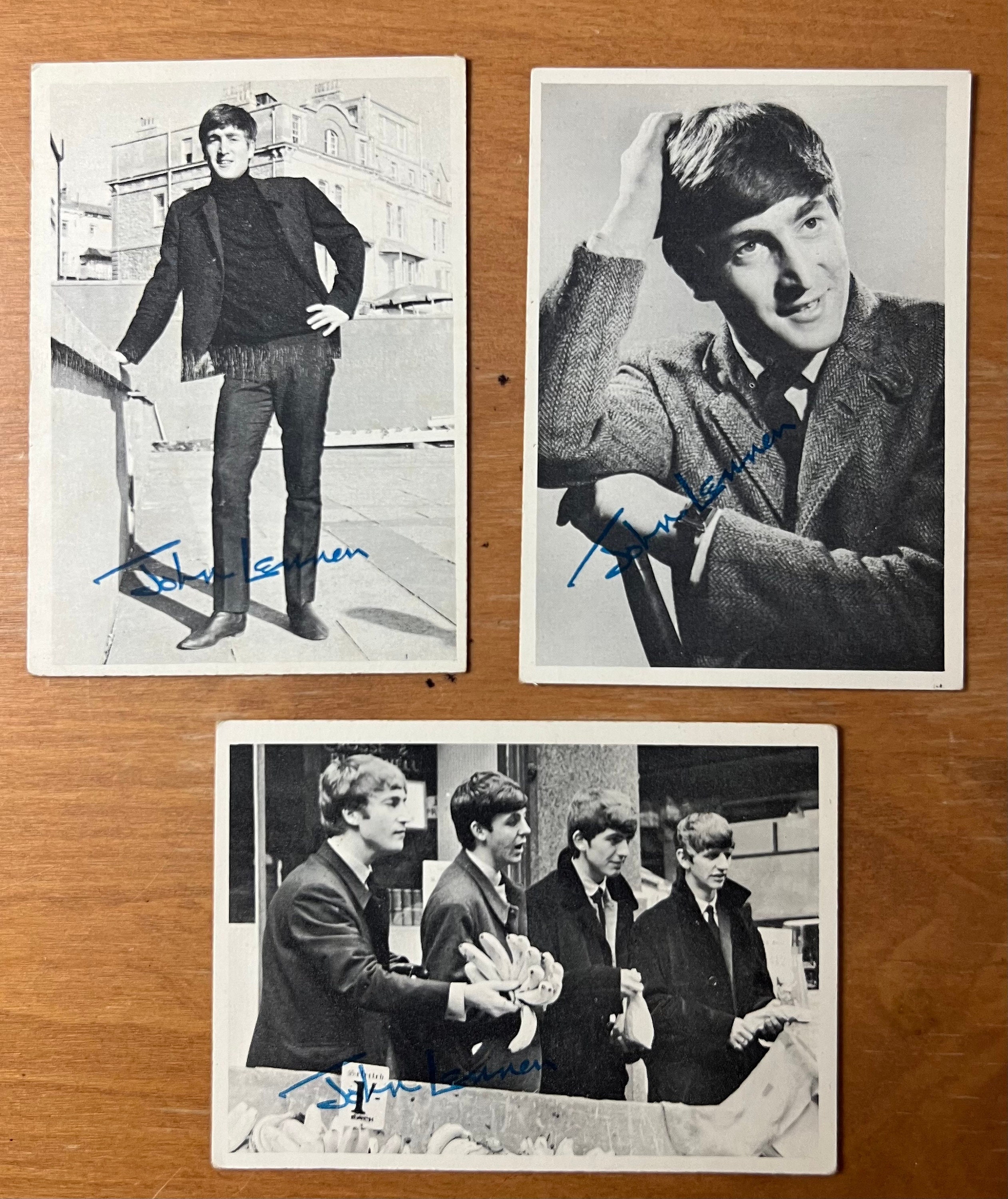 John Lennon Autographed Card - Etsy