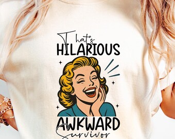 Camiseta "Sobreviviente Incómodo y Divertidísimo", Camiseta Sarcástica y Graciosa, Camiseta "Sé Raro, Sobreviviente Incómodo", Camiseta para Adultos Homosexuales, Regalo para Sobrevivientes