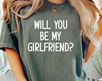 Camiseta "¿Serás mi novia?", camiseta de pareja con colores cómodos