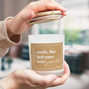 Best Mom Ever Candle, Mothers Day Candle, Mom birthday gift, Mom Gift from Daughter, Personalized candle, New mom candle, Single mom gift