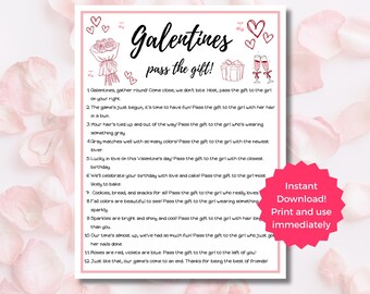 Galentines Day Game | Pass the Gift Party Game for Ladies Night