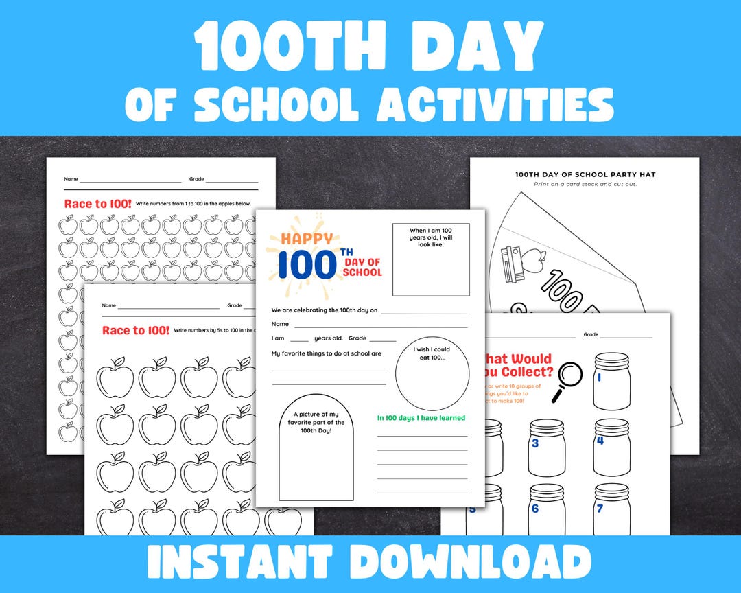 100 Days of School Activities - Il 1080xN.6552051582 K1ea 