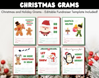 Plantilla editable para recaudar fondos para Navidad (descarga digital)