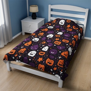 Halloween Blanket Halloween Throw Blanket Halloween Plush Blanket Throw Blanket Couch Pumpkin Blanket Halloween Pumpkin Blanket