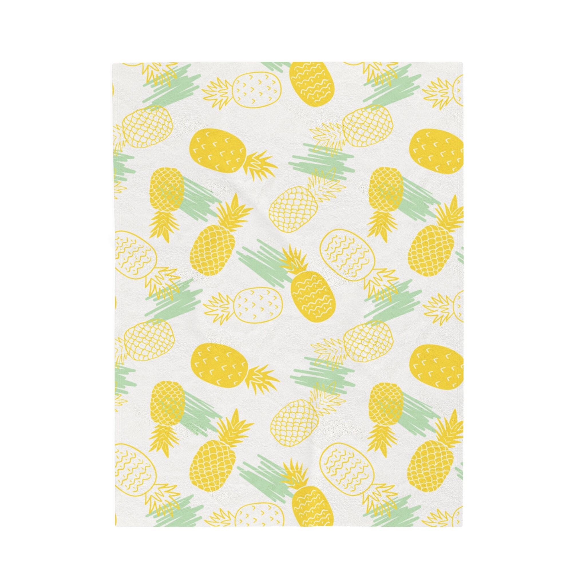 Pineapple Hawaiian Print Blanket