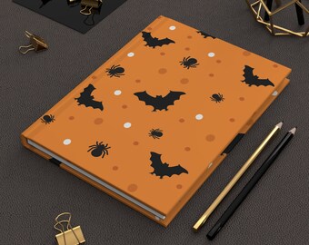 Halloween Journal Halloween Notebook Witchy Journal Halloween Planner Spider Journal Bat Journal Witchy Notebook Halloween Junk Journal